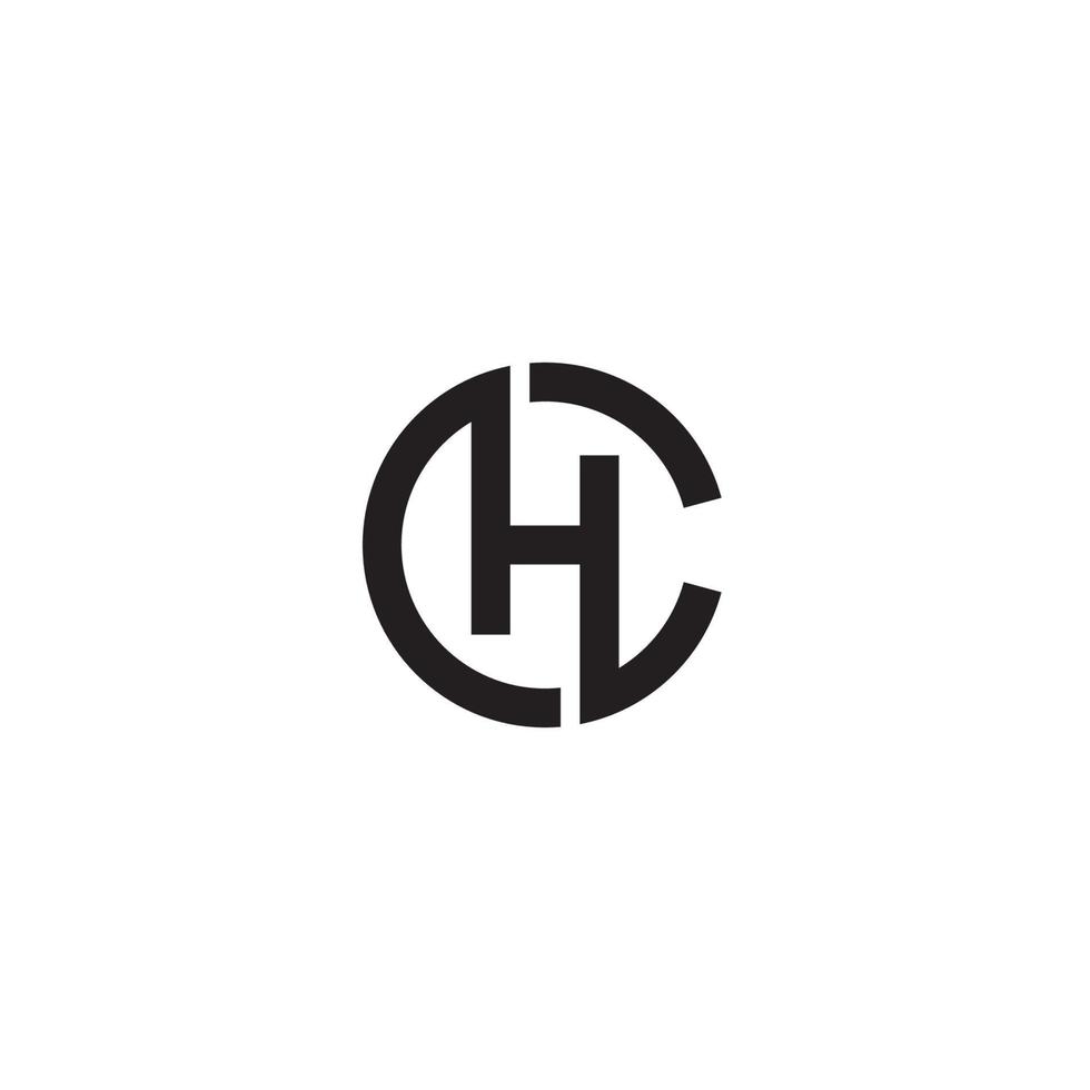 buchstabe ch oder hc logo oder symboldesign vektor