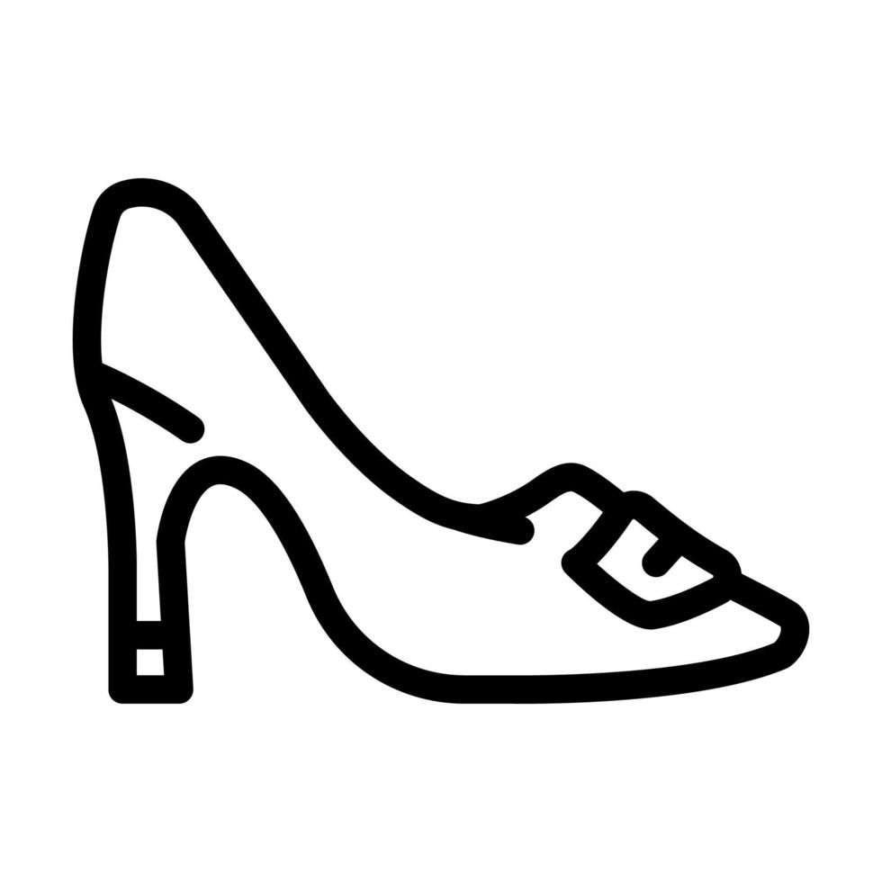 Pumps und Slingbacks Symbol Leitung Vektor Illustration