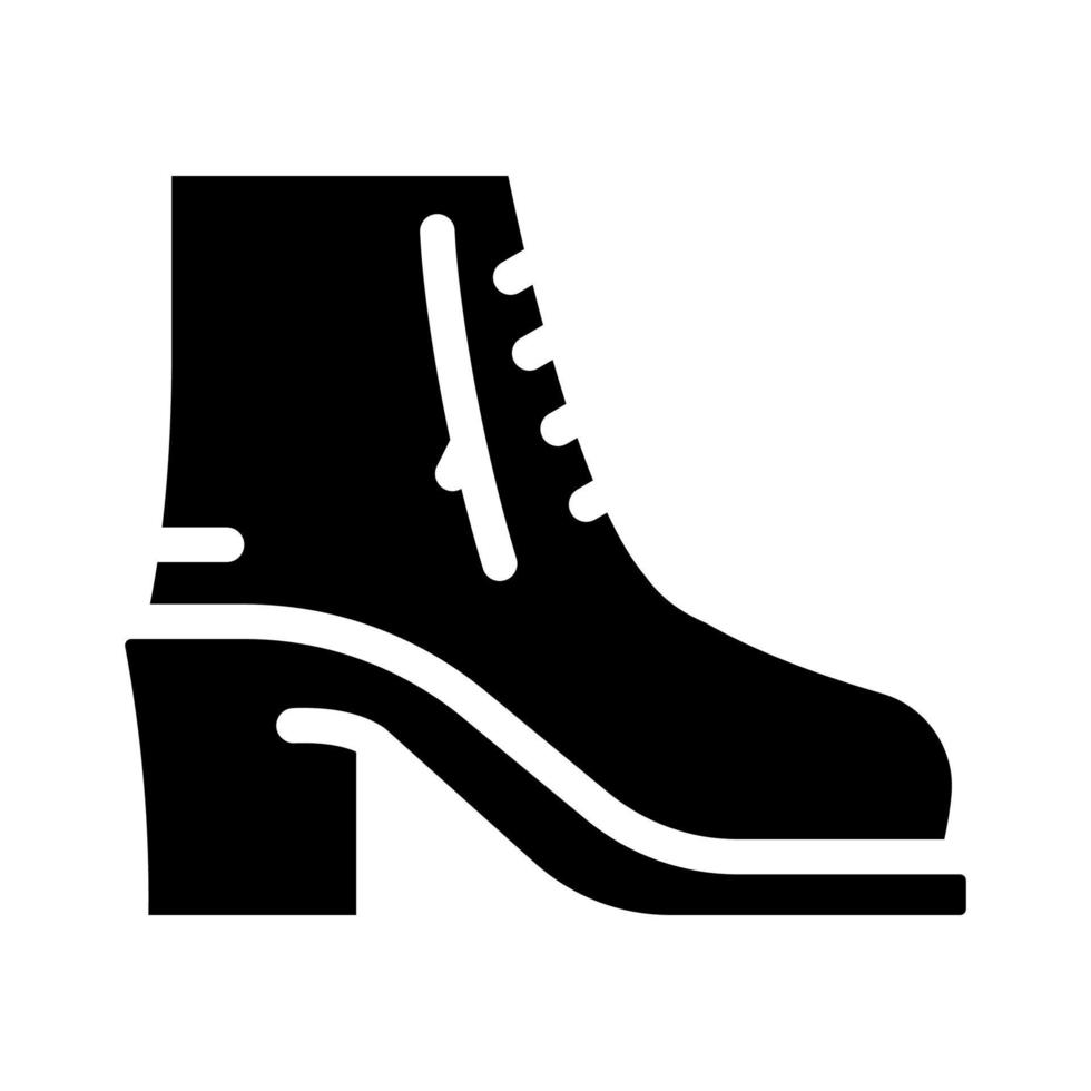 Schuh Frau Glyphe Symbol Vektor Illustration