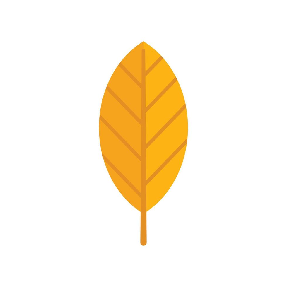 flacher Vektor des runden Blattsymbols. Herbst Herbst