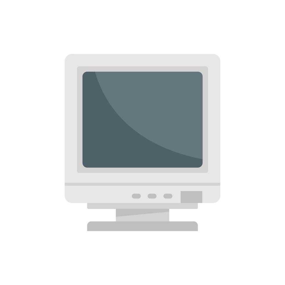 flacher Vektor des Anzeigesymbols. PC-Desktop