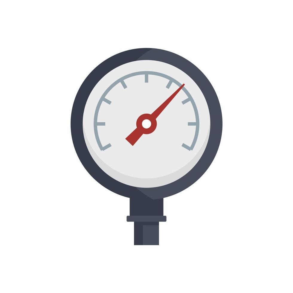 Flacher Vektor des Manometer-Symbols messen. Gasdruck