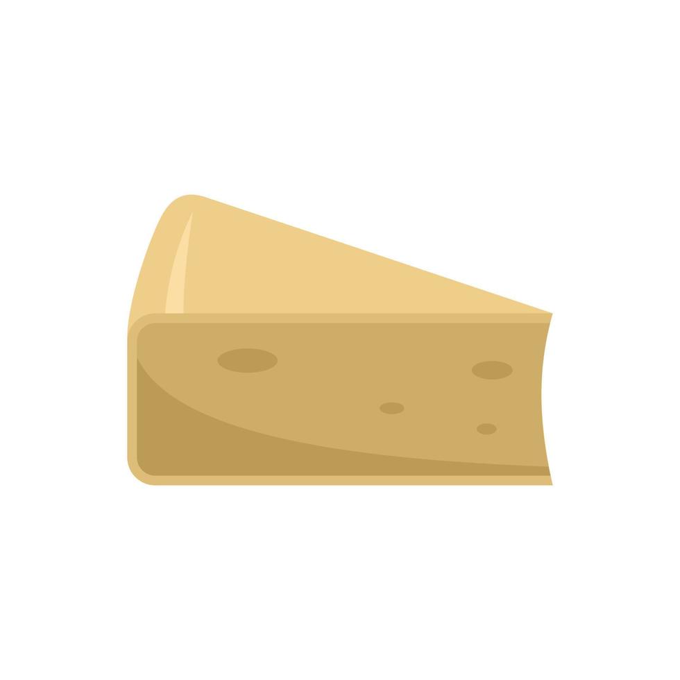 Käse-Parmesan-Symbol, flacher Stil vektor