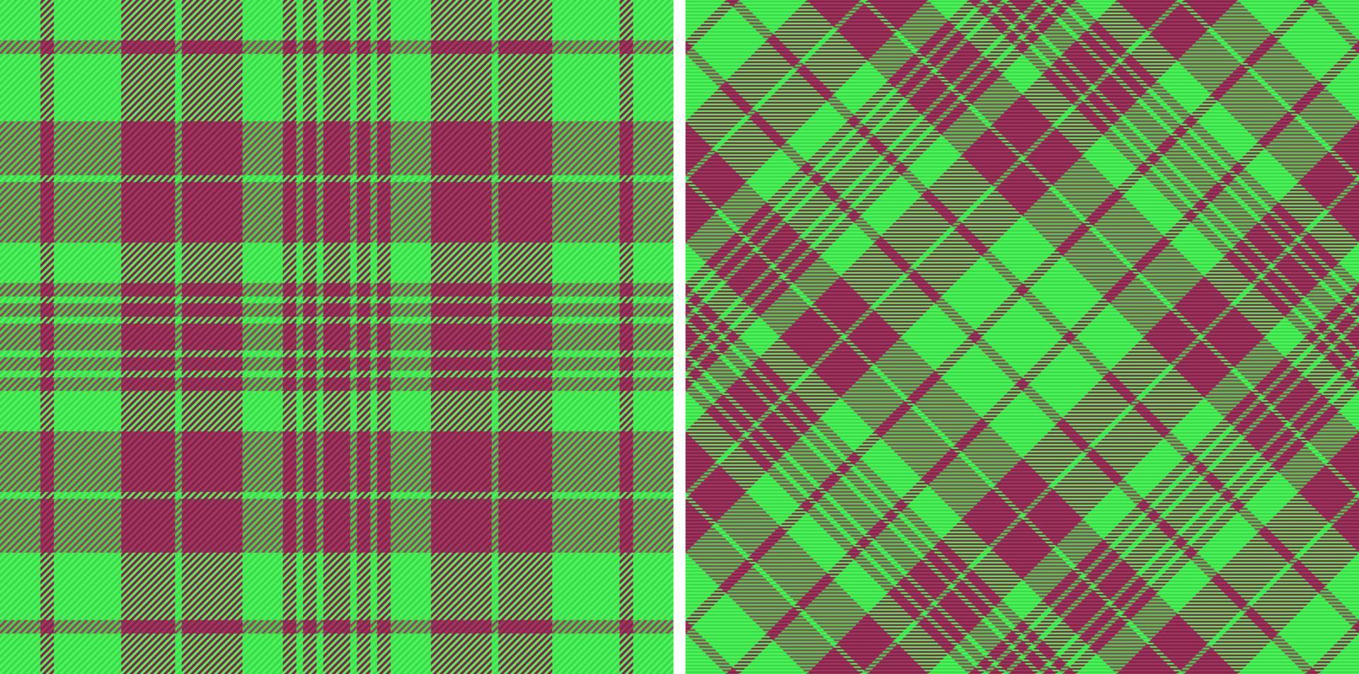 tyg vektor kolla upp. mönster pläd textur. bakgrund tartan textil- sömlös.