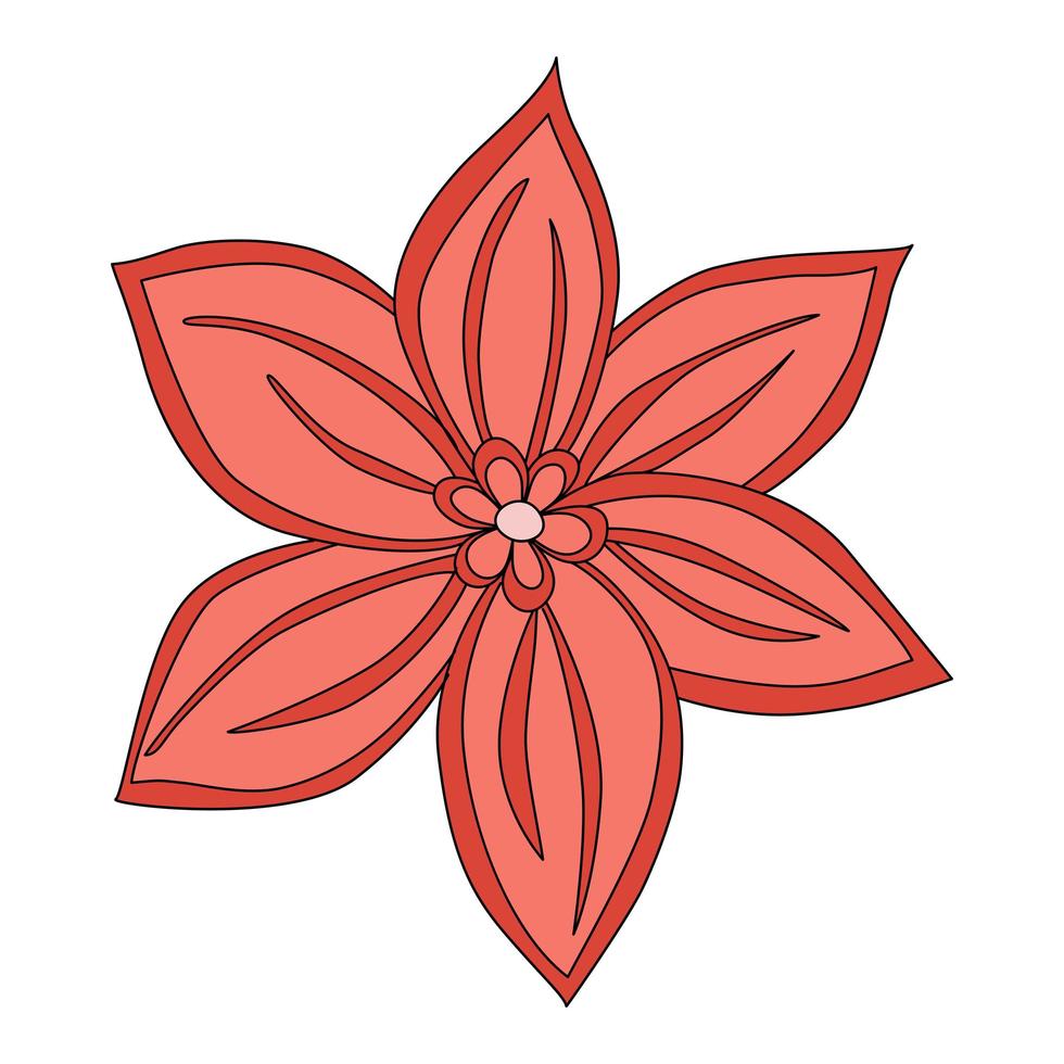 Blumenmandala Hintergrund. vektor