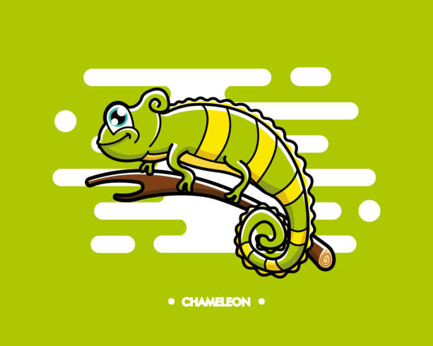 Gratis Chameleon Vector