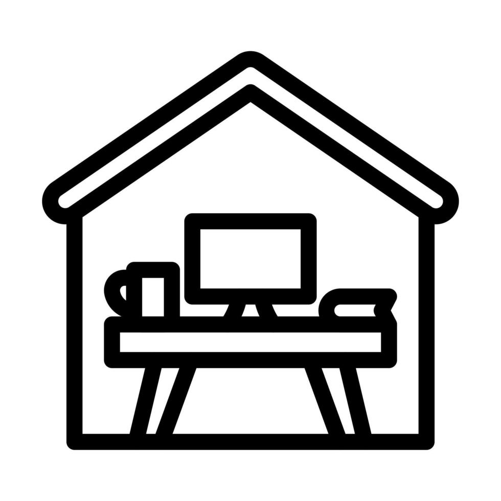 Home-Office-Icon-Design vektor
