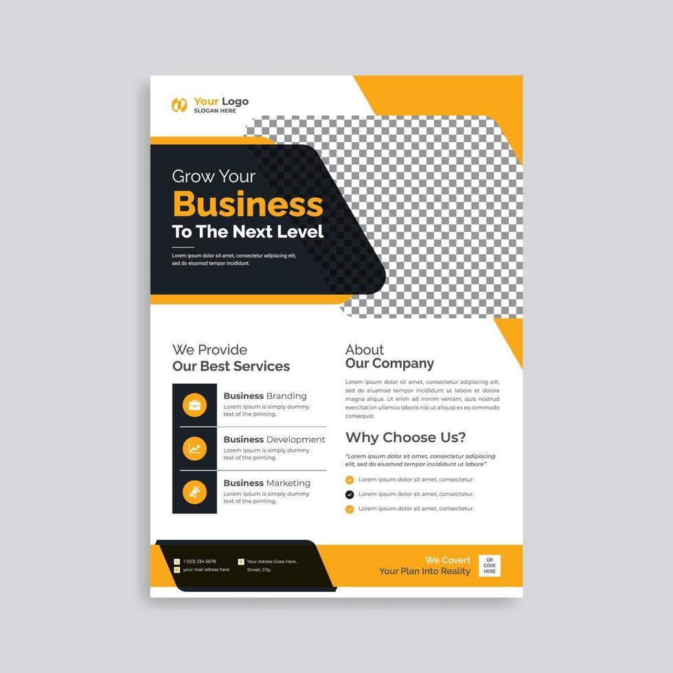 Corporate Business Flyer Vorlage vektor