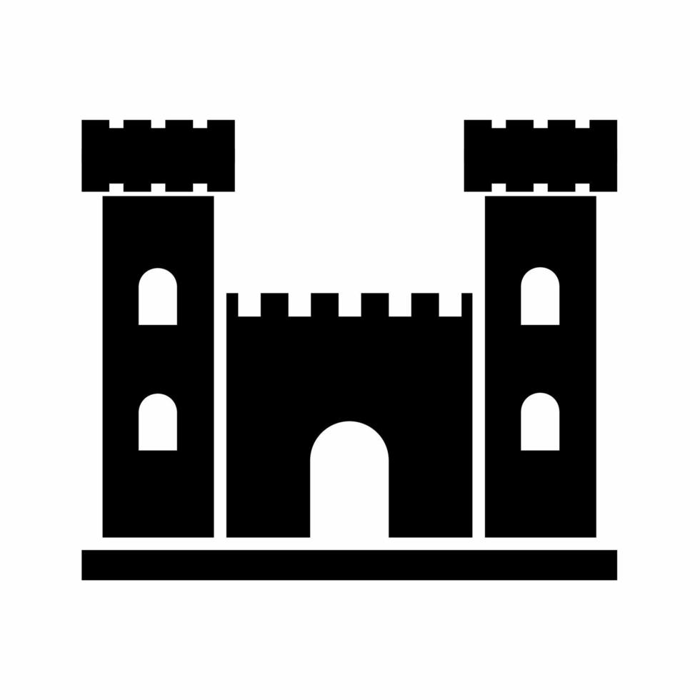 burg-symbol-illustration. Aktienvektor. vektor