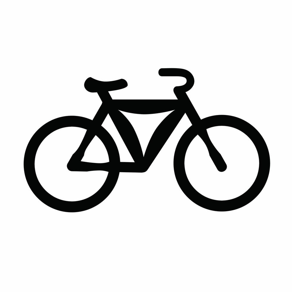 fahrrad-symbol-illustration. Aktienvektor. vektor