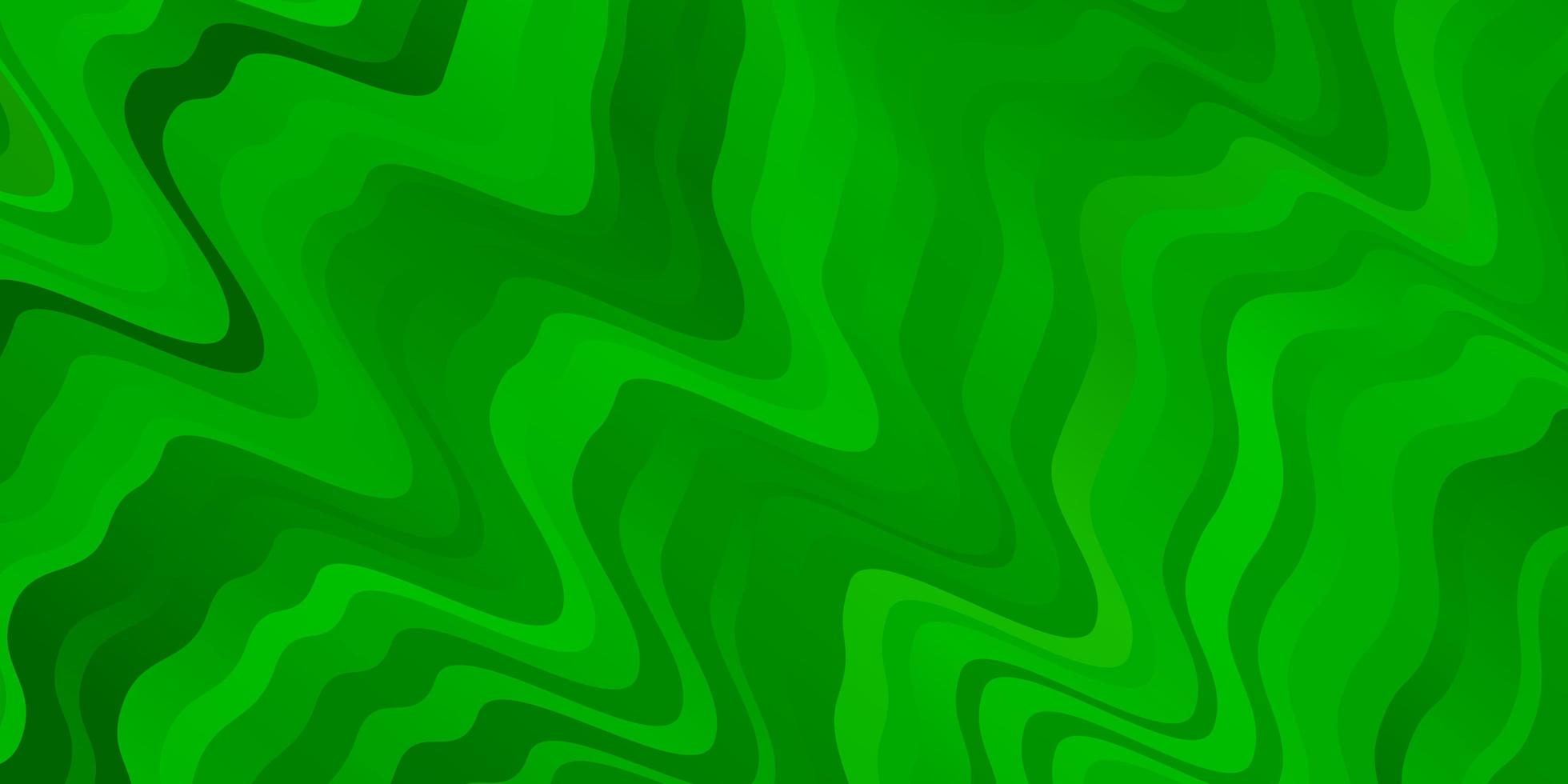 grüner Hintergrund mit gebogenen Linien. vektor