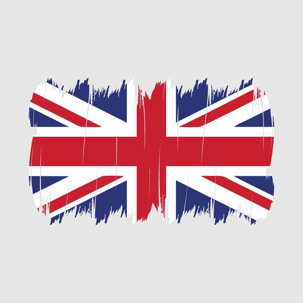 Bürste der britischen Flagge vektor