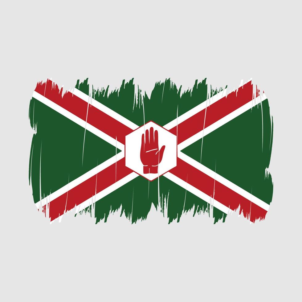 Bürste der nordirischen Flagge vektor