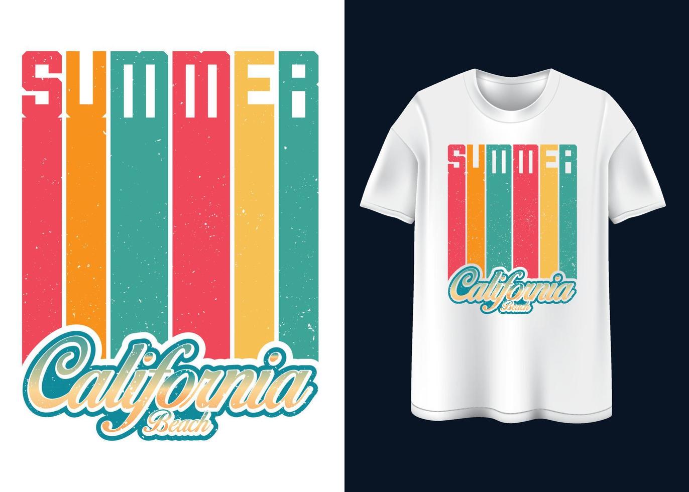 sommar vibrafon typografi t-shirt design vektor