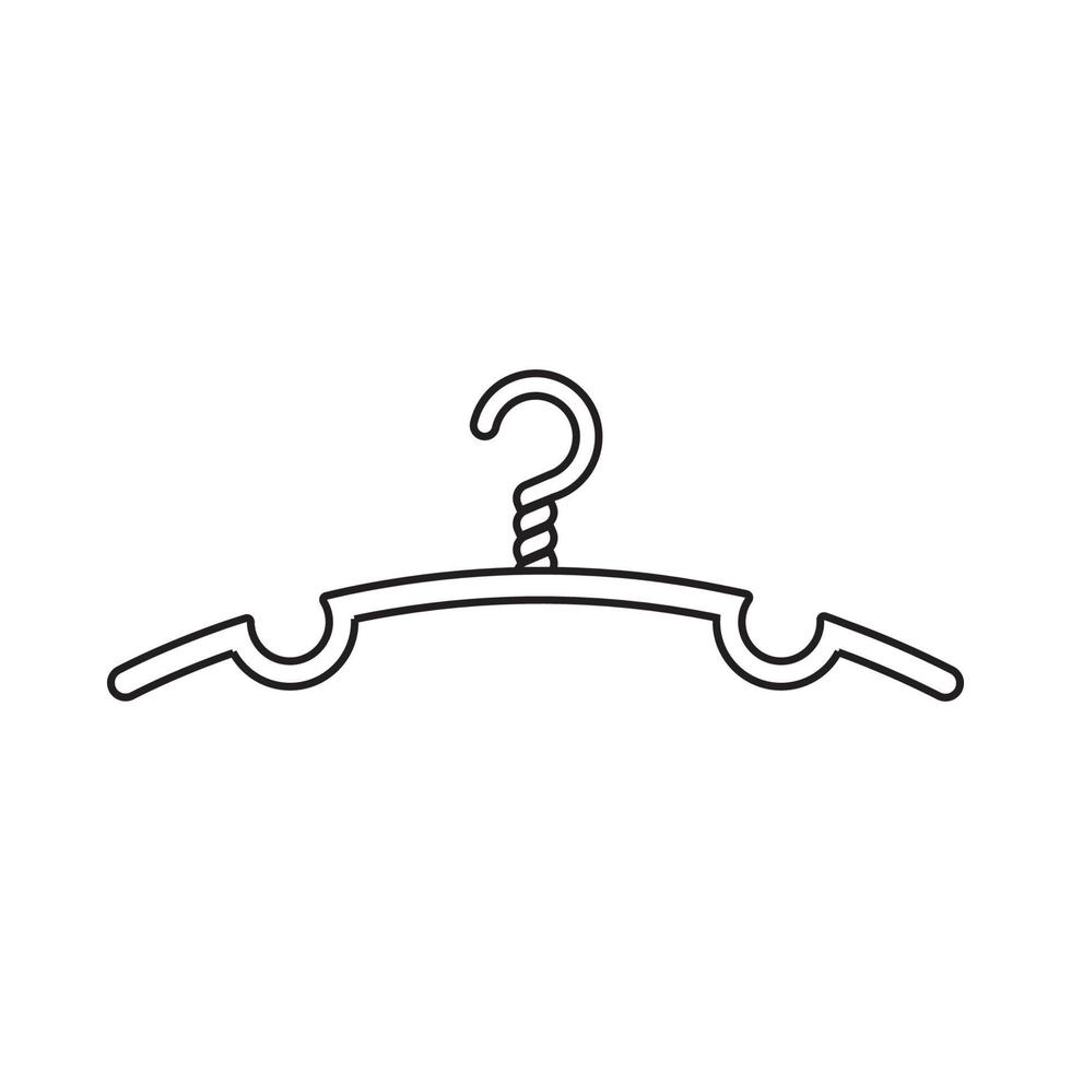 Kleiderbügel-Logo-Vektor vektor