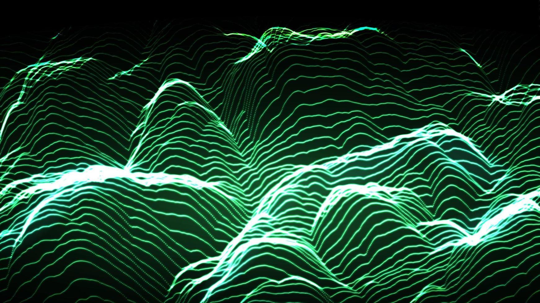 Musik-Hintergrund-Vektor. digitaler großer Strom. DJ-Kulisse. 3D-Darstellung vektor