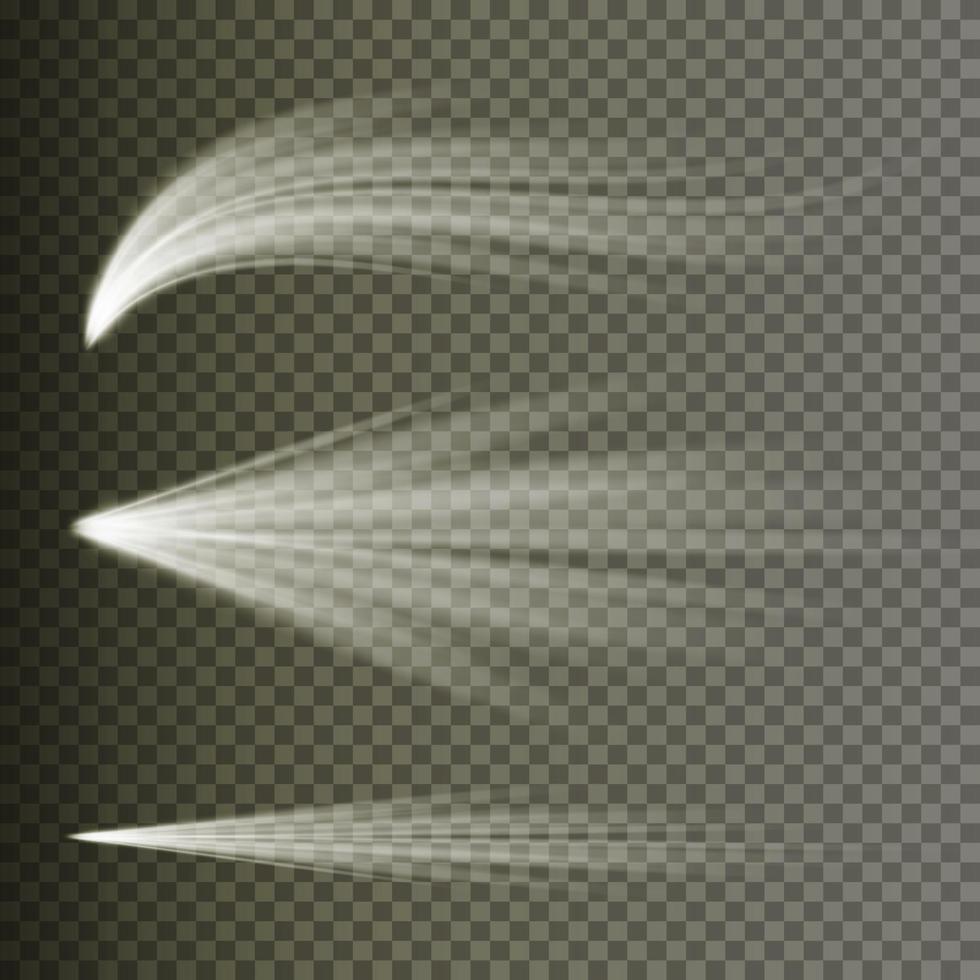ljus effekt vektor. strålar brista ljus. isolerat på transparent bakgrund. vektor illustration