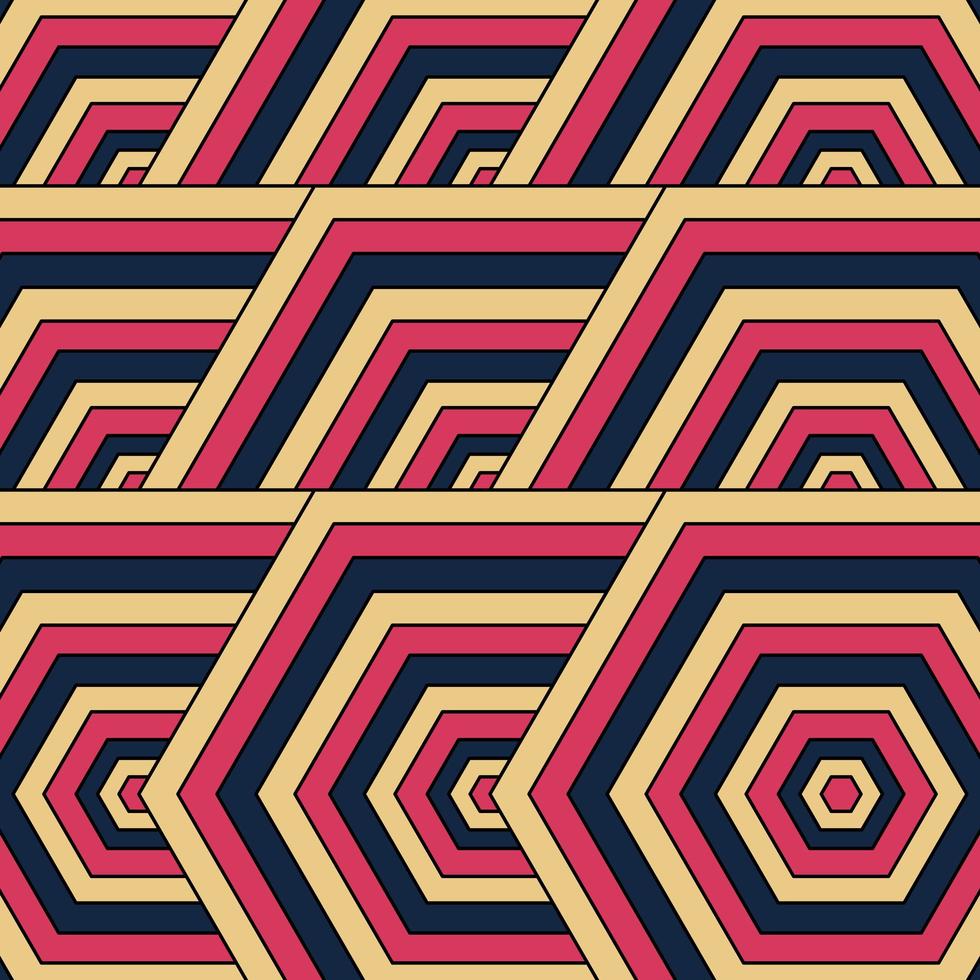 Retro geometrisches Muster. abstrakter Hintergrund vektor