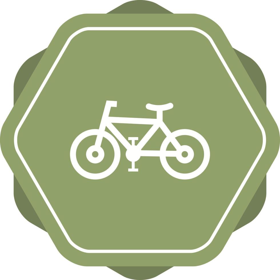 einzigartiges Fahrrad-Vektor-Glyphen-Symbol vektor