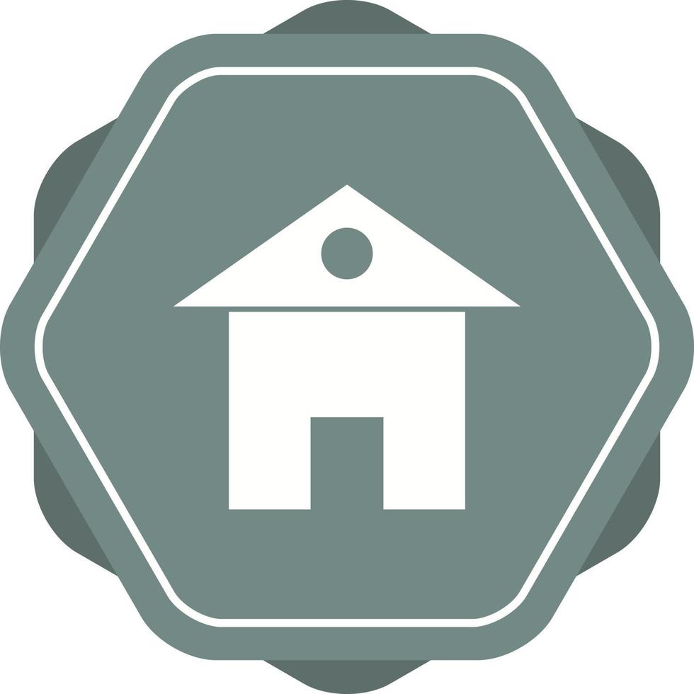 einzigartiges Home-Vektor-Glyphen-Symbol vektor