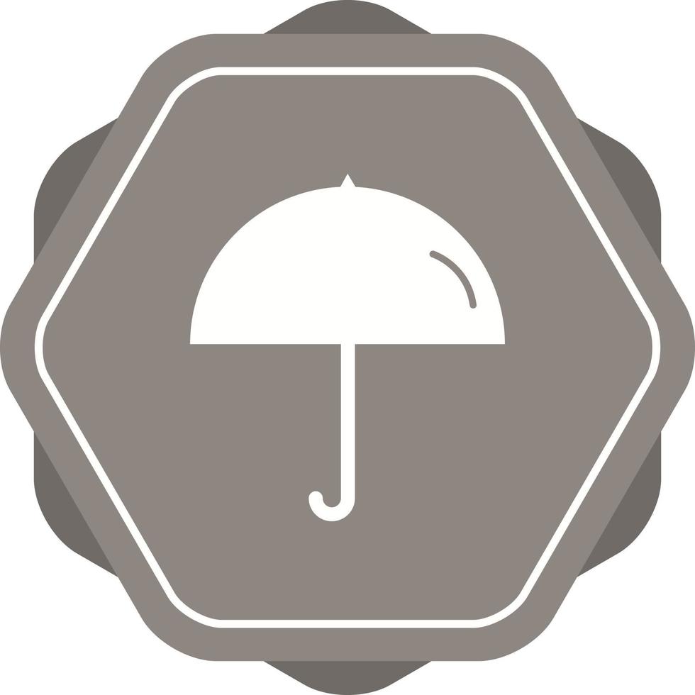 Einzigartiges Regenschirm-Vektor-Glyphen-Symbol vektor