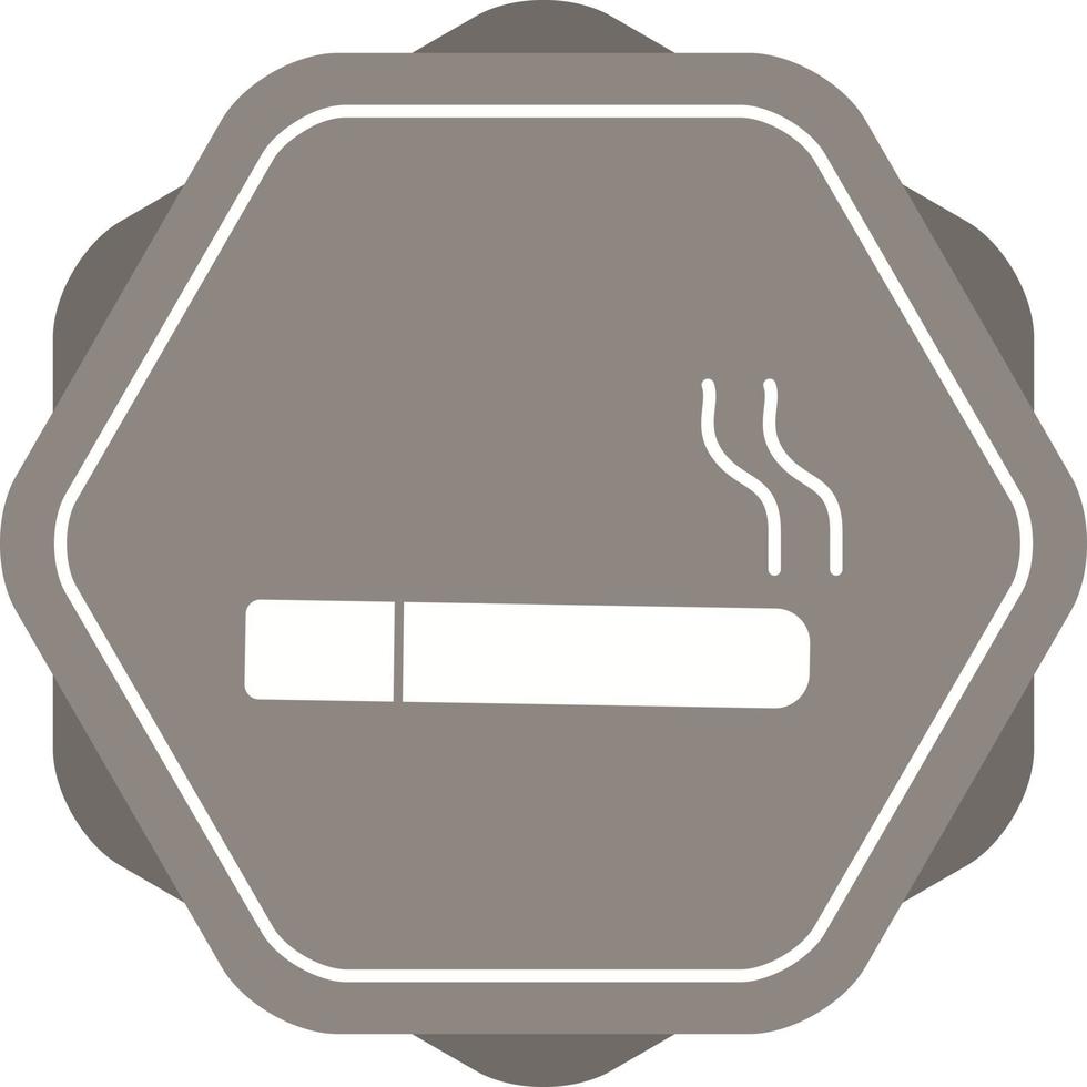 schönes Zigaretten-Glyphen-Vektorsymbol vektor