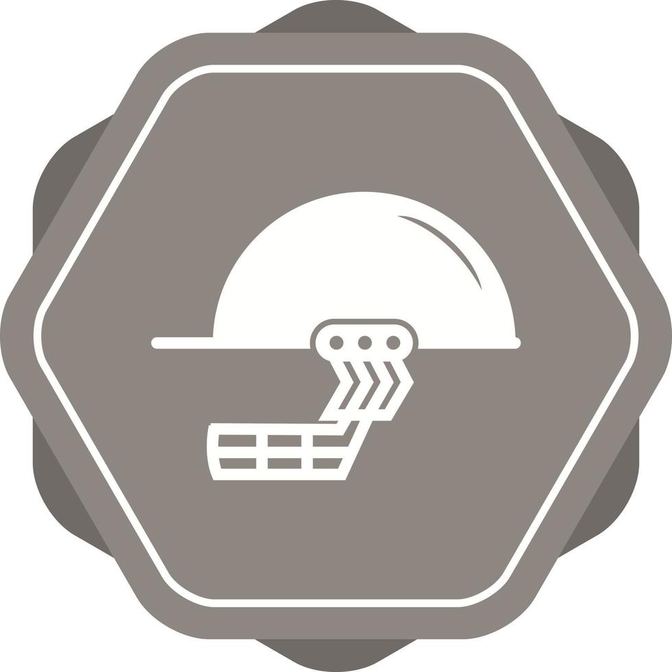 schönes Helm-Glyphen-Vektorsymbol vektor