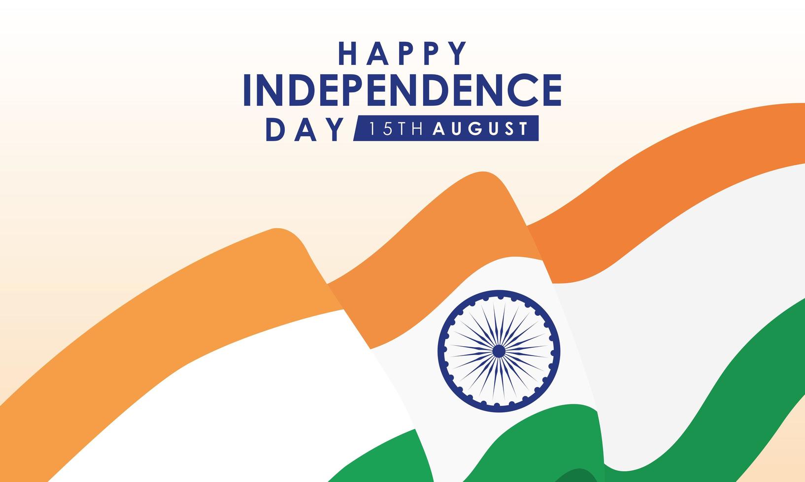 Happy India Independence Day Feier Banner vektor