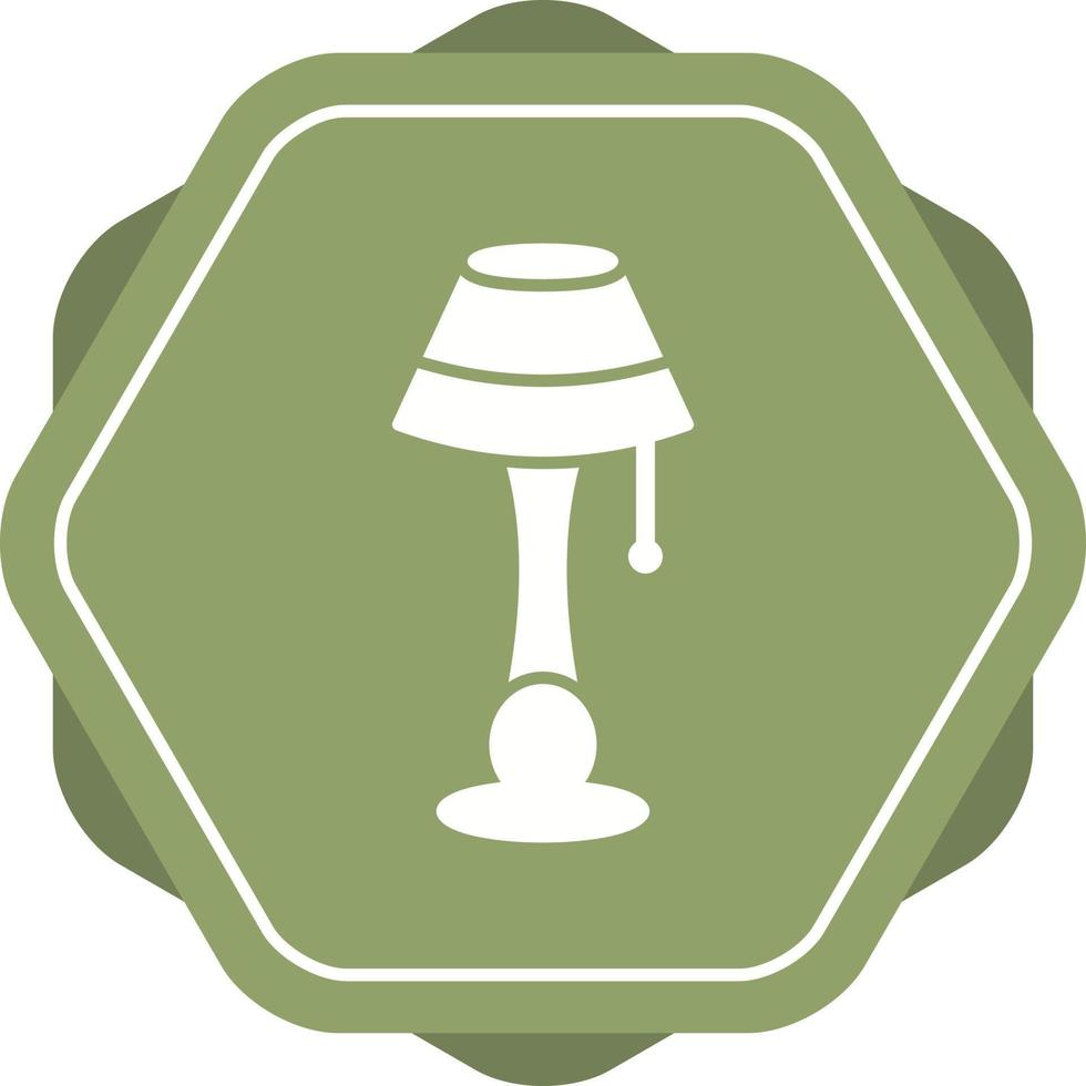 Lampe mit Standvektorsymbol vektor