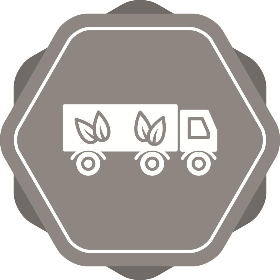 eco vänlig lastbil vektor ikon