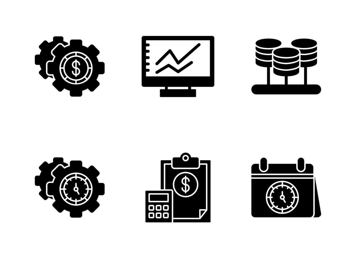 Growth-Hacking-Vektor-Icon-Set vektor