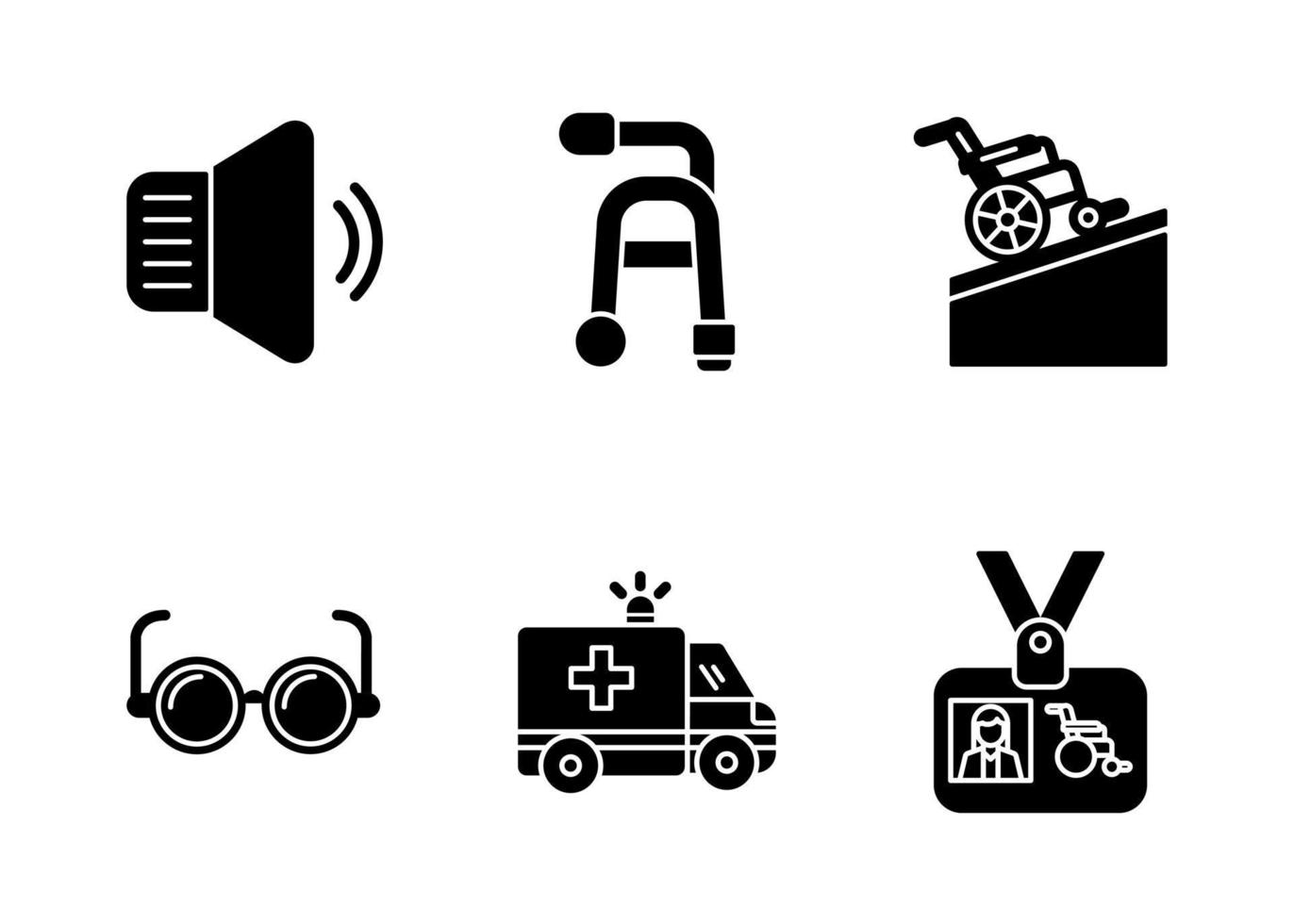 Zugänglichkeitsvektor-Icon-Set vektor