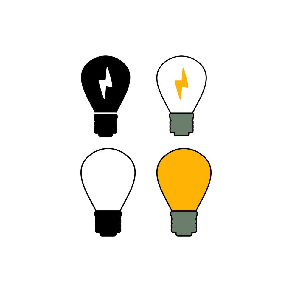 lampa eller aning för logotyp eller ikon illustration vektor