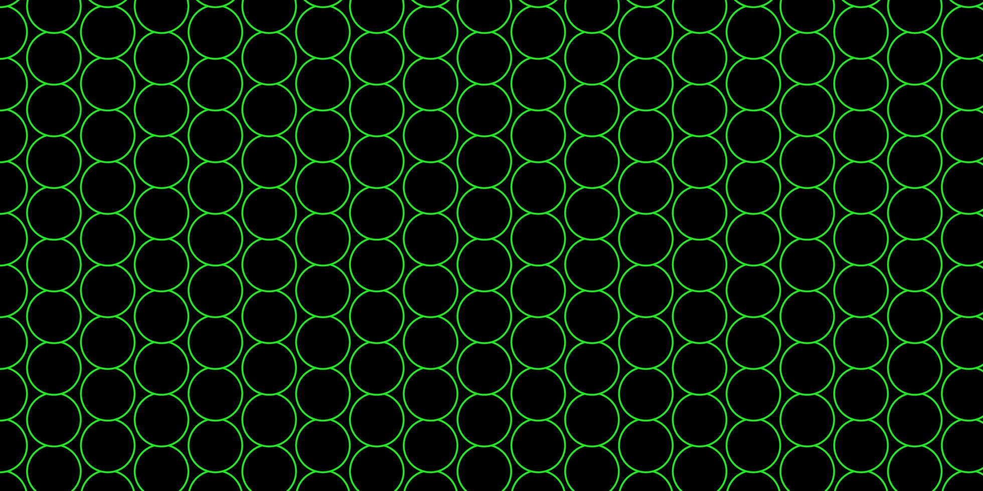 dunkelgrünes Muster mit Kugeln. vektor