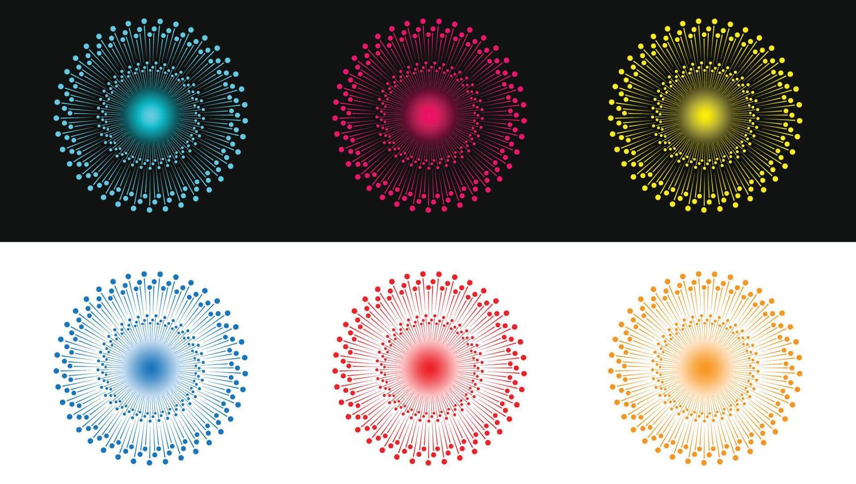 fyrverkeri firande design element för framställning belysning mönster vektorer illustrationer 4