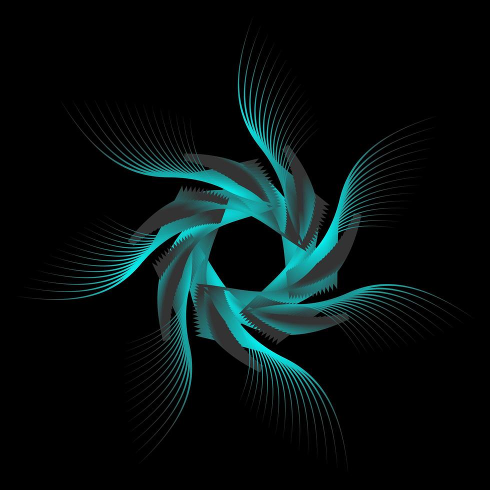 fraktal mönster i form av en blomma vektor