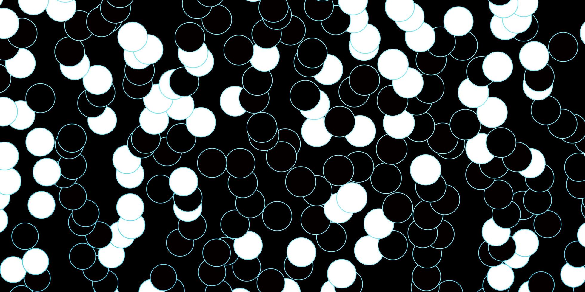 mörkblått mönster med sfärer. vektor