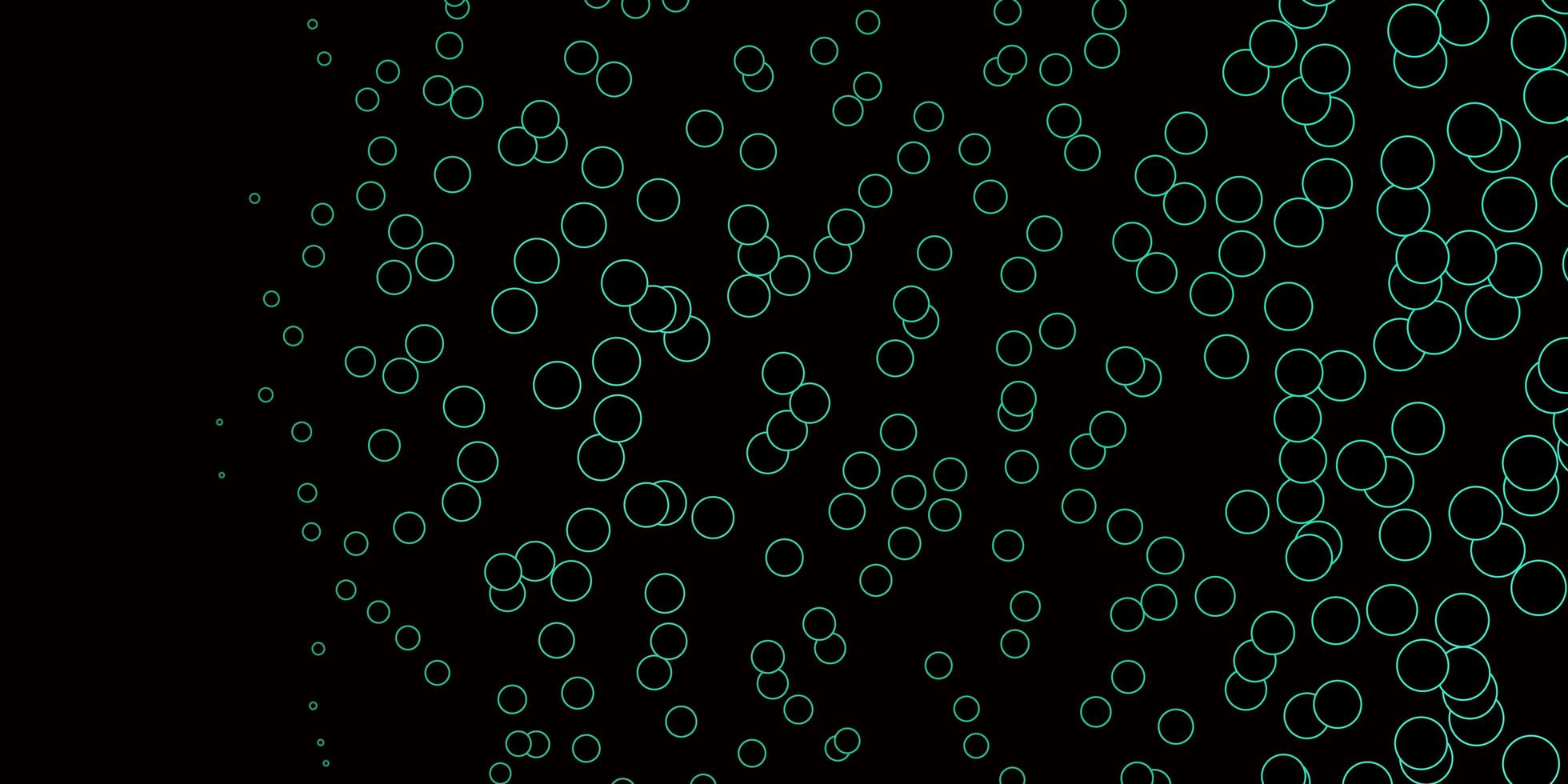 mörkgrön mall med cirklar. vektor