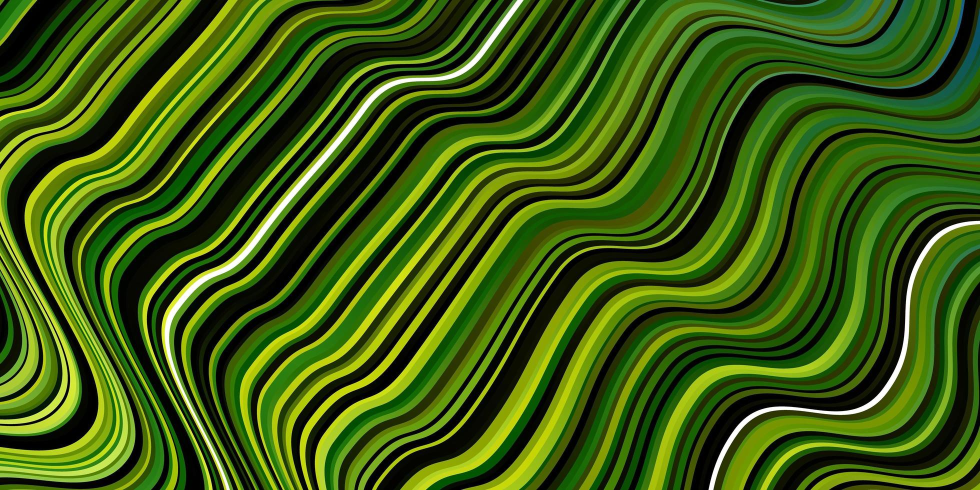 grön bakgrund med böjda linjer. vektor