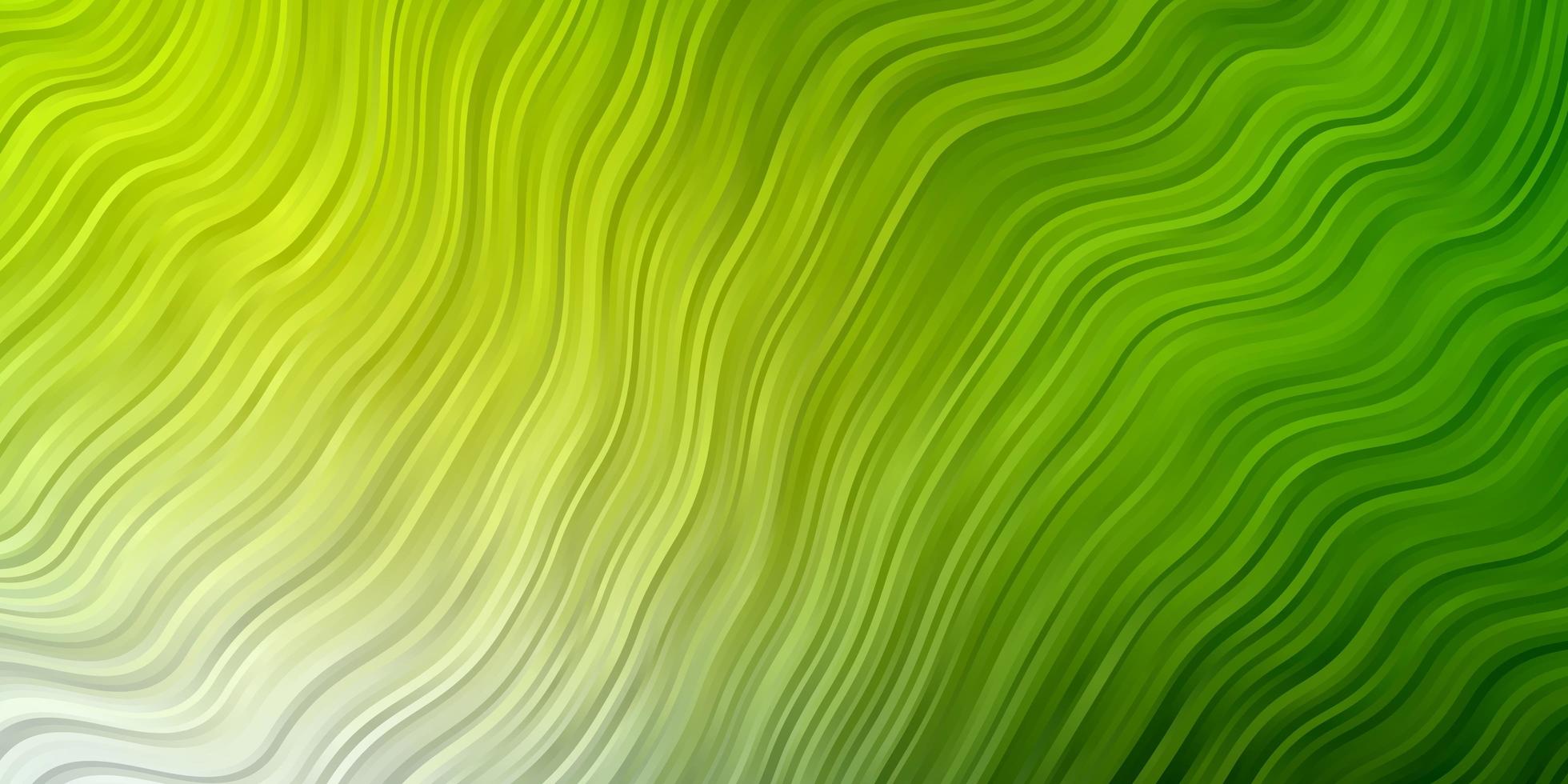 grön bakgrund med böjda linjer. vektor