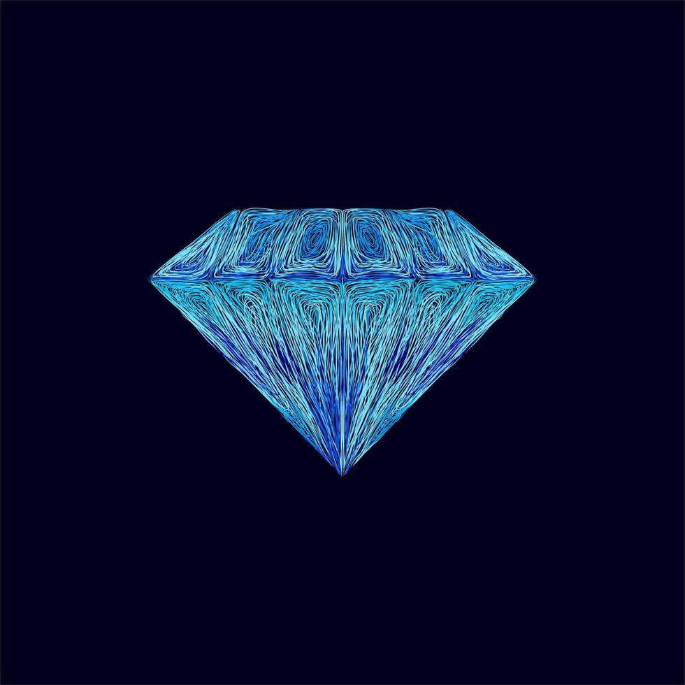 Diamant-Luxus-Illustrationsgrafik-Stildesign vektor