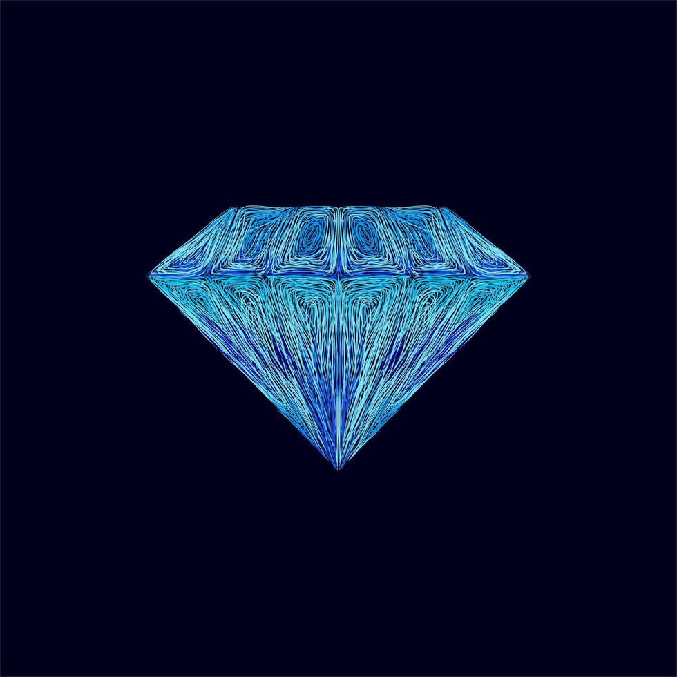 diamant lyx illustration konstverk stil design vektor