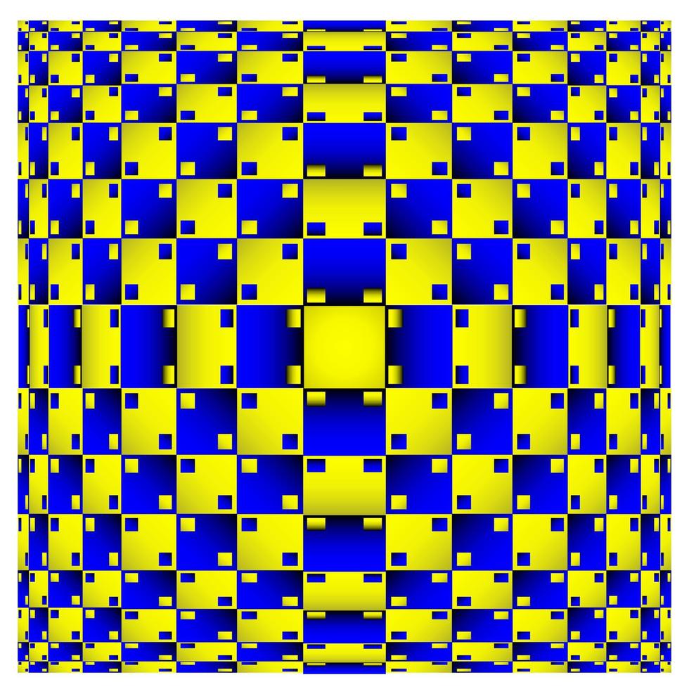 optisk illusion. vektor 3d konst. förvrängning dynamisk effekt. geometrisk magi bakgrund.