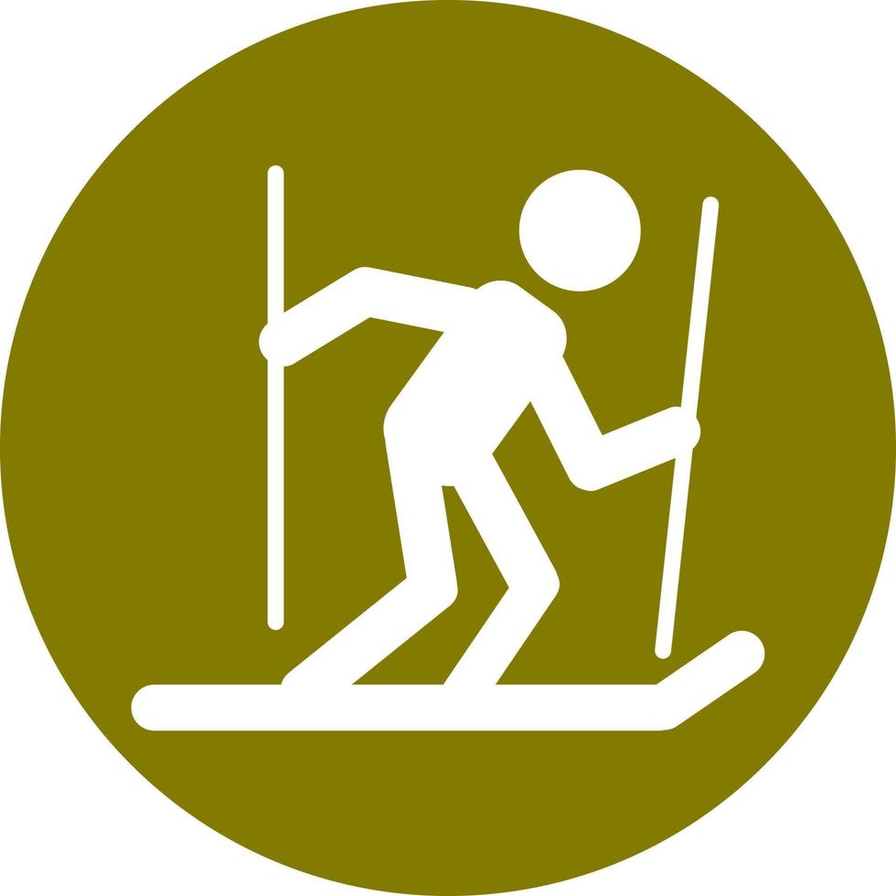 Eislaufen Sport solide Symbol vektor