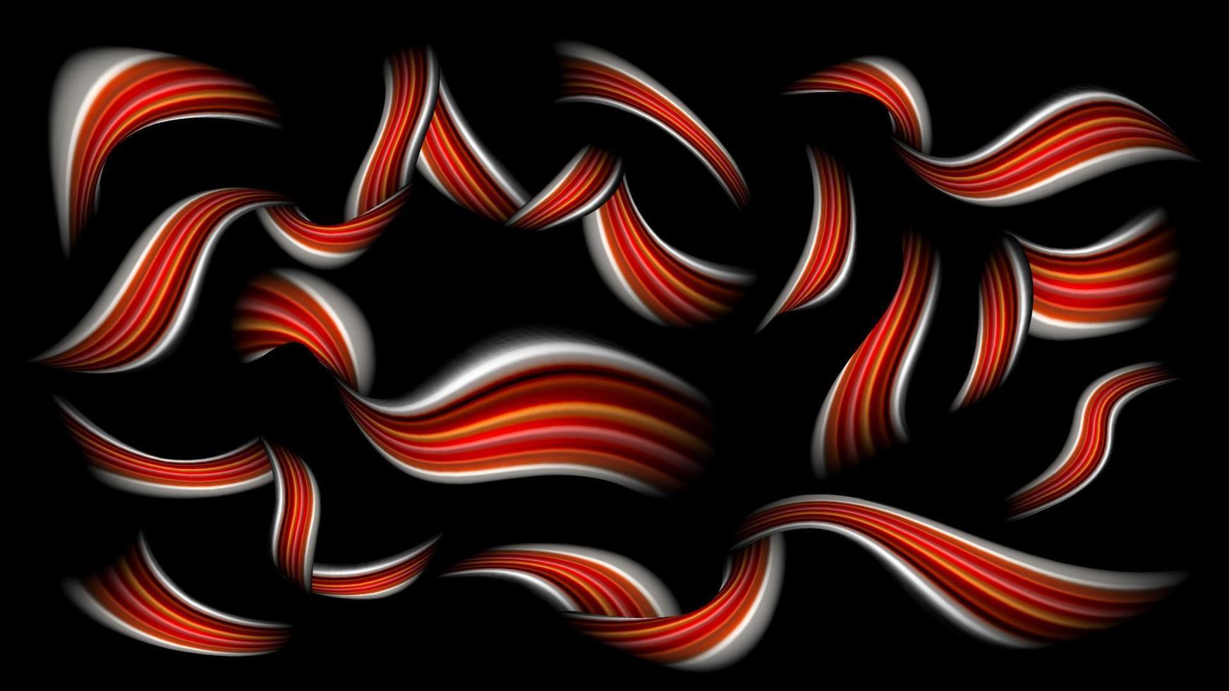 abstrakt penseldrag vektor. röd. färgrik flytande Vinka. illustration vektor