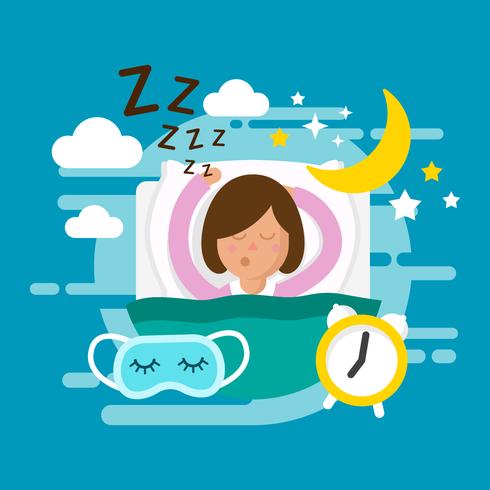 Gratis Bedtime Vector Illustration