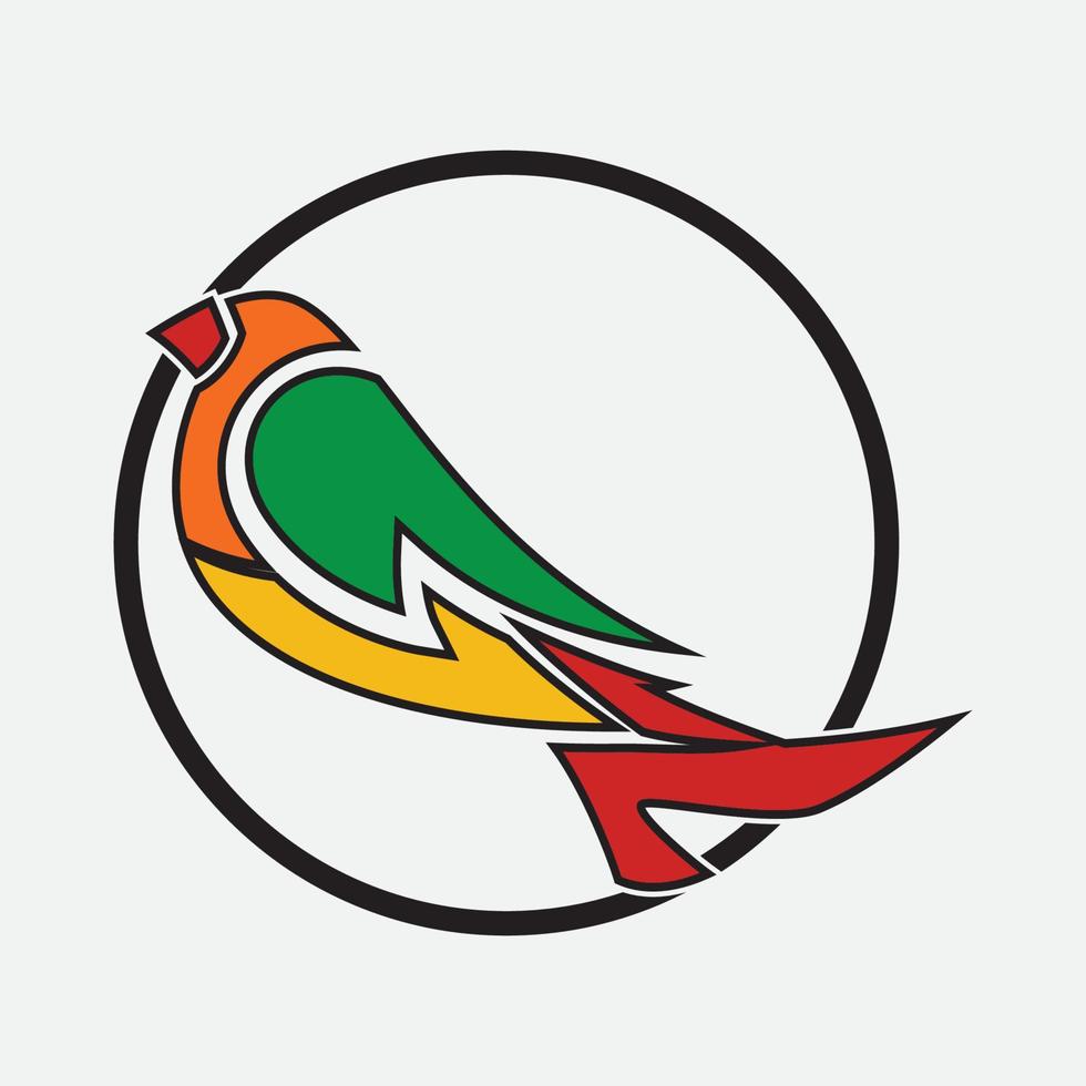 fågel logotyp vektor illustrationer design ikon logotyp