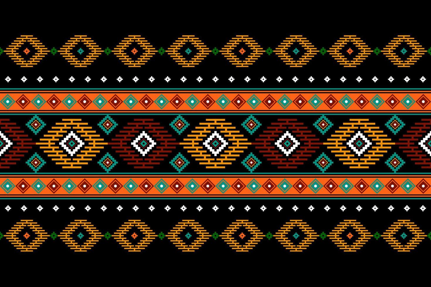 geometrisk etnisk orientalisk sömlös mönster traditionell design för bakgrund, matta, tapet, Kläder, omslag, batik, tyg, vektor, illustration, broderi stil. vektor