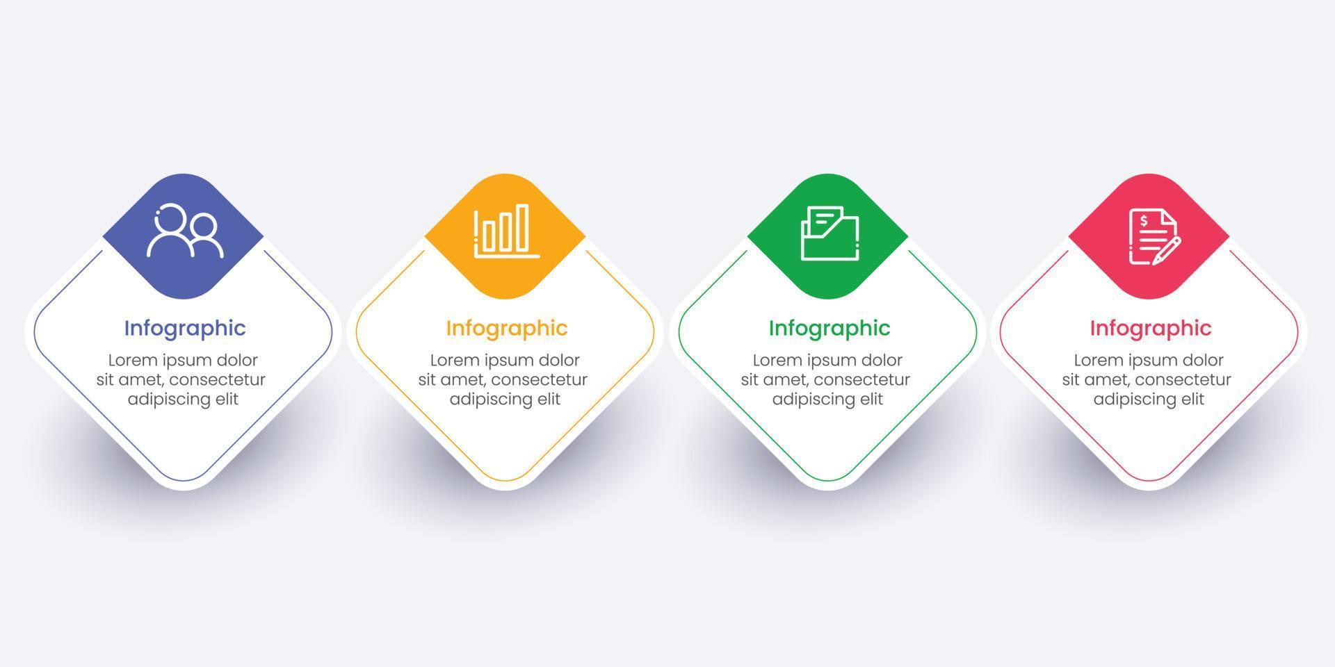 Business-Infografik-Schritte-Design vektor