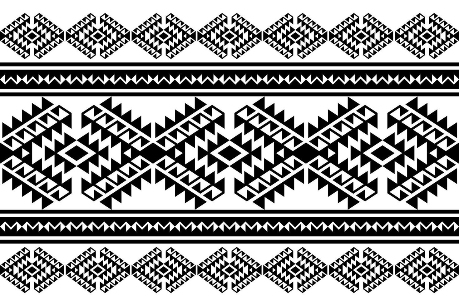 geometrisches ethnisches orientalisches nahtloses muster traditionelles design für hintergrund, teppich, tapete, kleidung, verpackung, batik, stoff, vektor, illustration, stickereistil. vektor